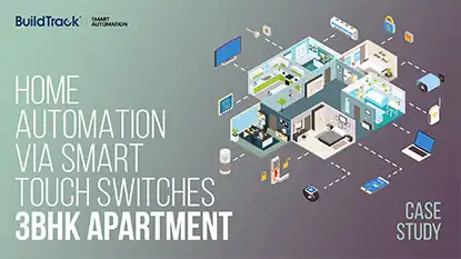home automation via smart touch switches 3bhk apartment