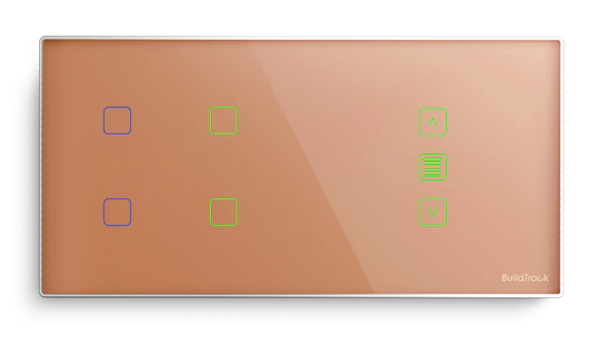 touch sensitive switch with status indicator