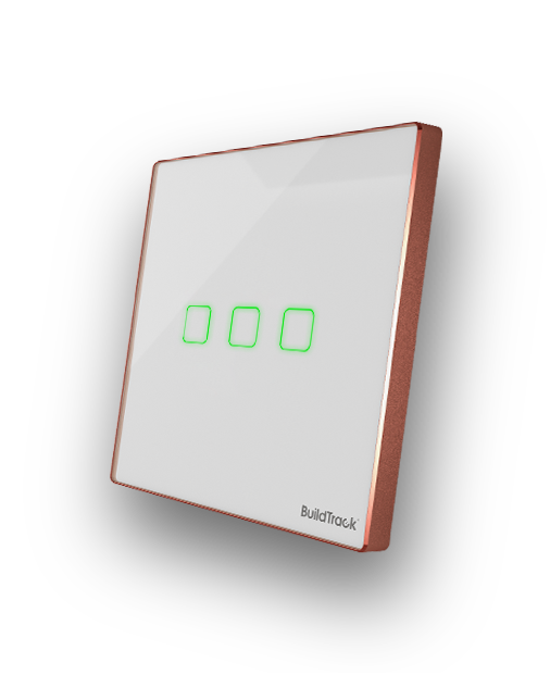 Black frame touch light switches
